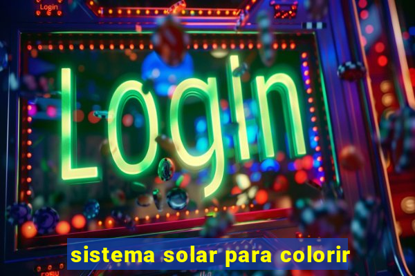 sistema solar para colorir